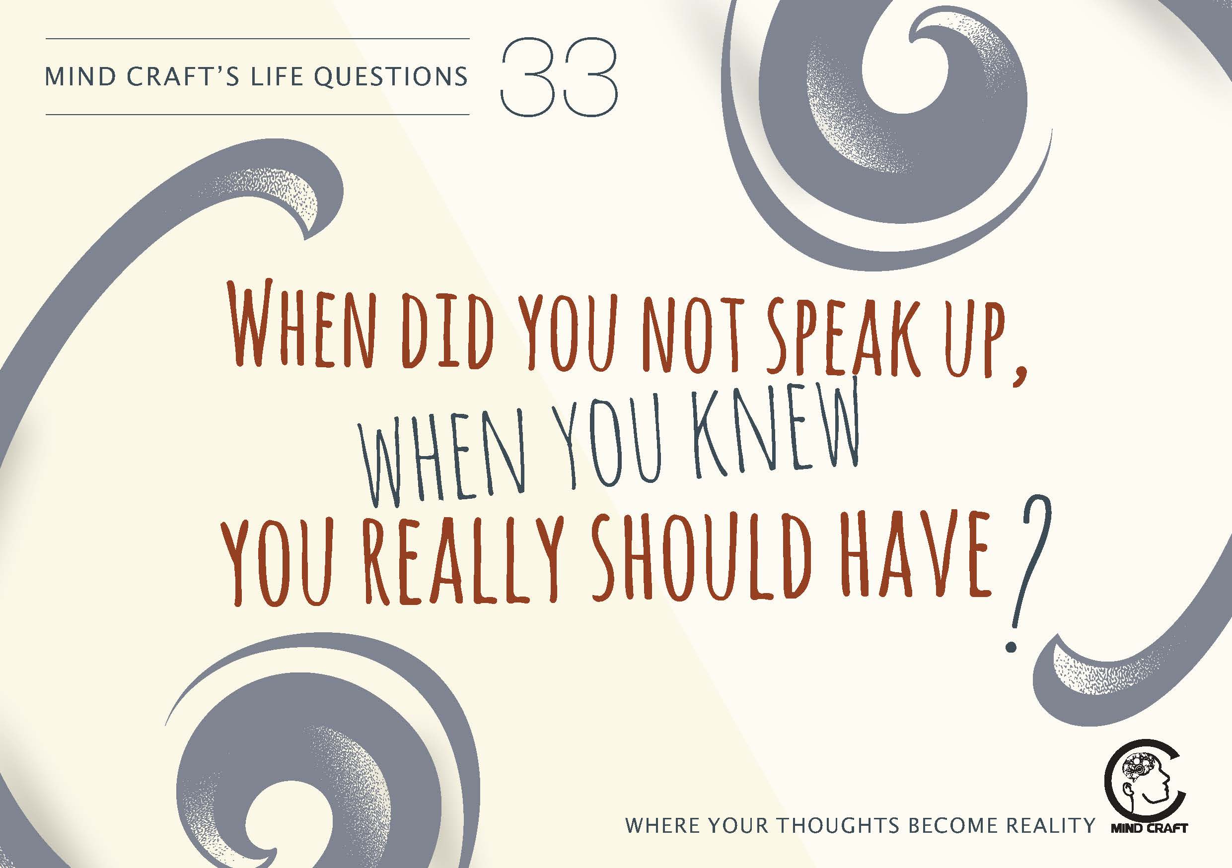 Deep Life Questions To Ask Yourself 33 - MindCraft Central